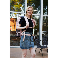 Travel Backpack 50L New Premium - Unisex Extra Large Laptop Backpack for Hiking, Climbing & Business Trips, Waterproof,Pink