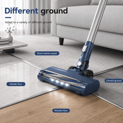 PrettyCare Cordless Stick Vacuum Cleaner, 2600mAh 6-in-1 Lightweight Upright for Carpet Hard Floor Pet Hair W200 Upgraded