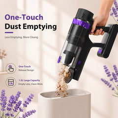 Prettycare Cordless Vacuum Cleaner, 48KPA 530W, 8*2600mAh 55mins Runtime 9 in 1 Stick Vacuum for Home Pet Hair Carpet Wood Floor