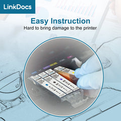 LinkDocs Ink Replacement for Epson 232 ink cartridges BK work for Expression Home XP-4200 XP-4205 Workforce WF-2950 WF-2930 Printer Ink(Black 1Pack)