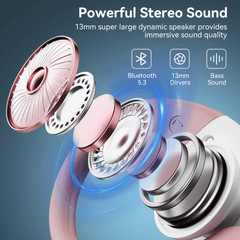 VEAT00L V6 Bluetooth Headphones Wireless Earbuds 88Hrs Playback Sport Ear Buds with Earhook Digital Display Charging Case IPX7 Waterproof Earbud Deep Bass Running Earphones for iOS Android Cellphone
