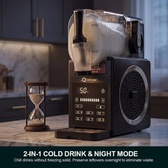 Astralship Slushie Machine with Soft Serve Ice Cream Mode, 200W Slushy Maker for Home Frozen Drink Maker with 7 Presets, Auto Rinse, Low-Sugar & Alcohol Alerts – for Slush, Milkshakes, Margaritas