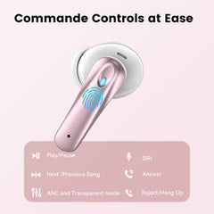 VEAT00L P91 Wireless Earbuds, Bluetooth Headphones V5.4 Stereo Ear buds with Noise Cancelling Mics, 60H Playback Mini Case with Dual LED Display, IP7 Waterproof in-Ear Earphones for Android iOS