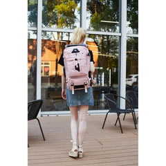 Travel Backpack 50L New Premium - Unisex Extra Large Laptop Backpack for Hiking, Climbing & Business Trips, Waterproof,Pink