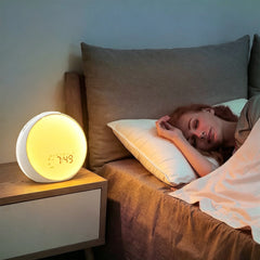 Sunrise Clock with White Noise Sound Machine for Bedroom Alarm Clock