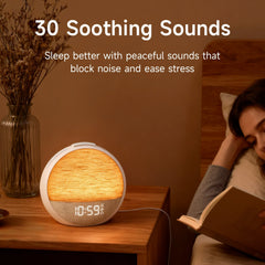 Sunrise Alarm Clock Wake up Sunlight with Sound Machine & Dimmable Night Light for Bedrooms Clock