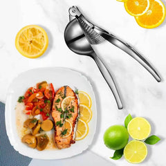 Stainless steel lemon juicer - manual juicer,lemon squeezer, easy to use - manual citrus juicer, easy to clean, kitchen bar tool