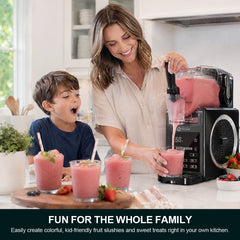 Astralship Slushie Machine with Soft Serve Ice Cream Mode, 200W Slushy Maker for Home Frozen Drink Maker with 7 Presets, Auto Rinse, Low-Sugar & Alcohol Alerts – for Slush, Milkshakes, Margaritas