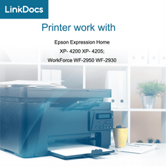LinkDocs Ink Replacement for Epson 232 ink cartridges BK work for Expression Home XP-4200 XP-4205 Workforce WF-2950 WF-2930 Printer Ink(Black 1Pack)