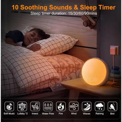Sunrise Clock with White Noise Sound Machine for Bedroom Alarm Clock